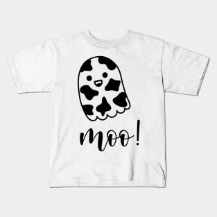 Ghost Cow, Moo I mean Boo Halloween Kids T-Shirt